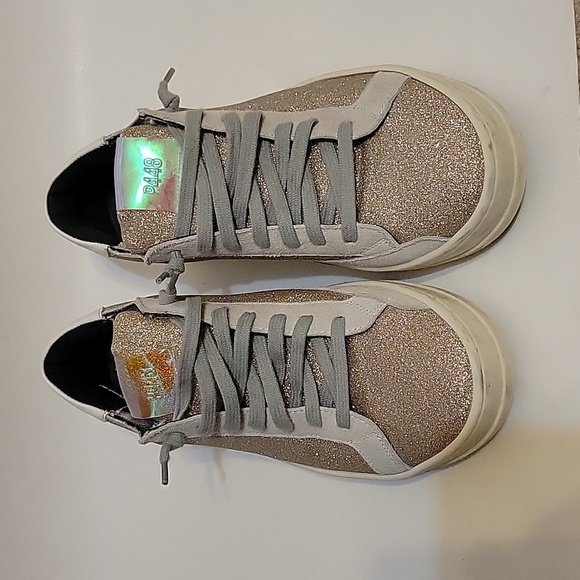 P448 gold glitter sneakers - Picture 3 of 10